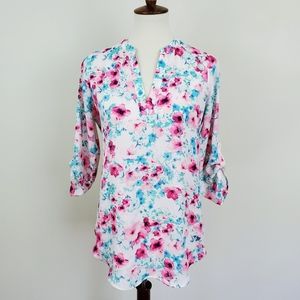 Decree Floral V-Neck Blouse